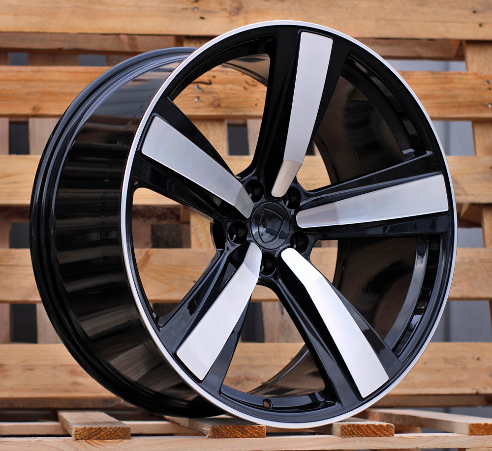PORSCHE 10x21 5x112 ET19 66,6 3S1239 Noir poli