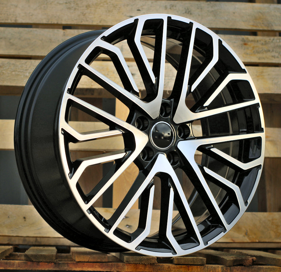 AUDI 8x19 5x112 ET40 66,6 3S1261 Noir poli