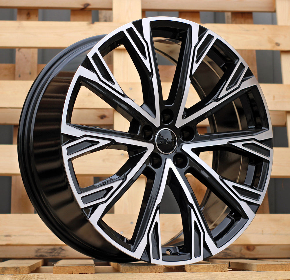 AUDI 8,5x21 5x112 ET43 66,6 3S1277 Noir poli
