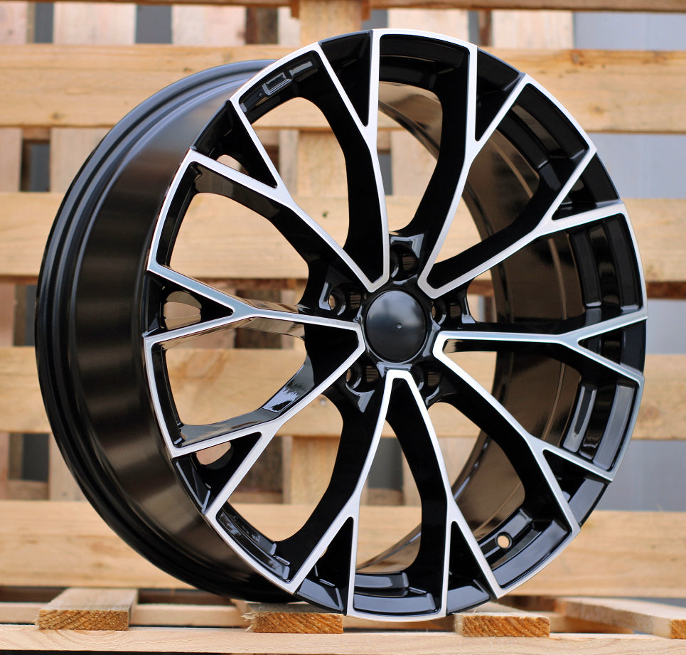 VW 7,5x17 5x112 ET51 57,1 3S1279 Noir poli