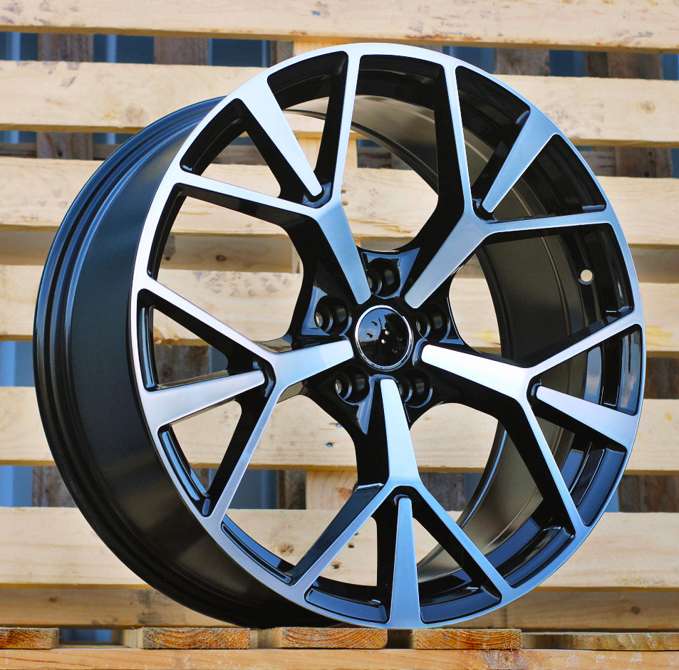 AUDI 8,5x20 5x112 ET38 66,6 3S1385 Noir poli