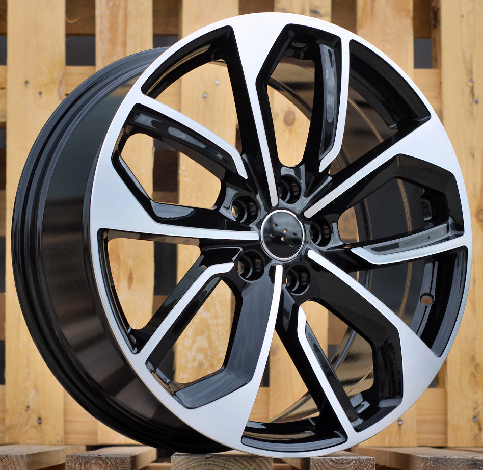 AUDI 8x19 5x112 ET49 57,1 3S5979 Noir poli