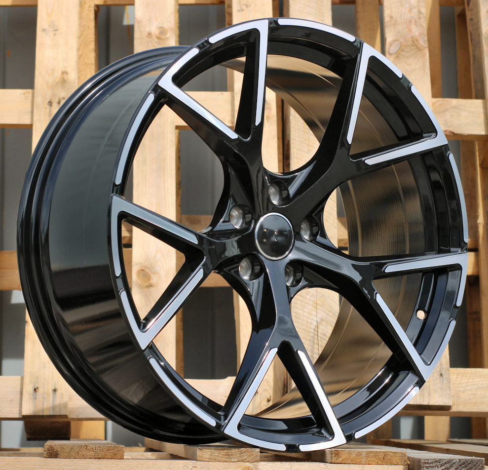 AUDI 8x19 5x112 ET49 57,1 3S5997 Noir poli