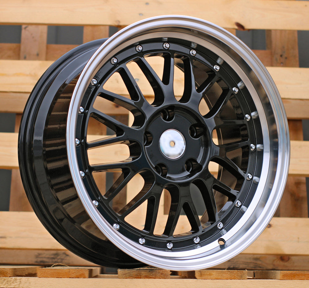 9x18 5x120 ET35 72,6 A1025 Noir bord poli