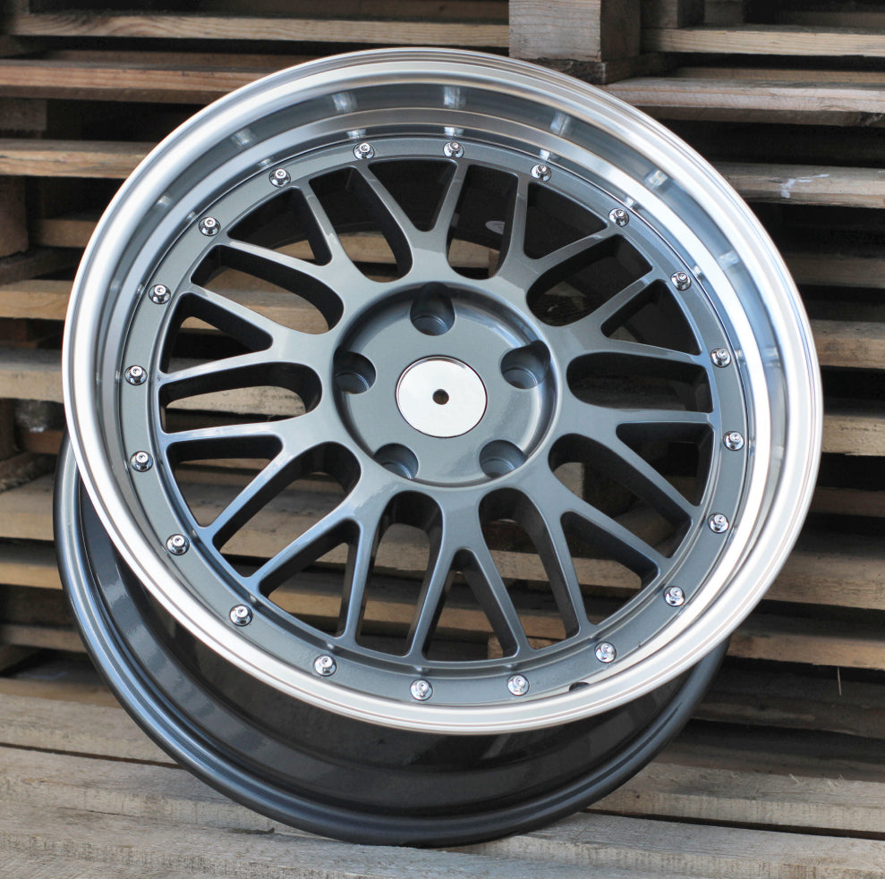 7,5x17 5x120 ET34 72,6 A1025 Gun Metal bord poli