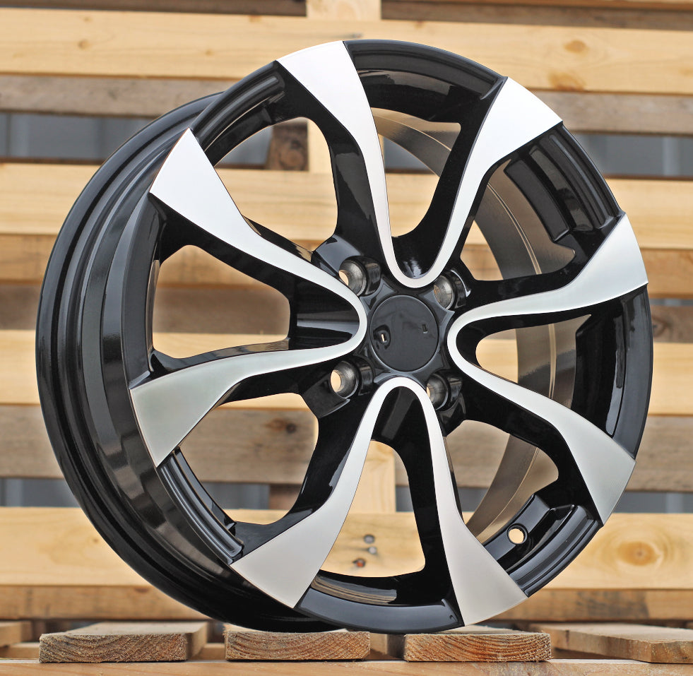 NISSAN 6x15 4x100 ET50 60,1 A415 Noir poli