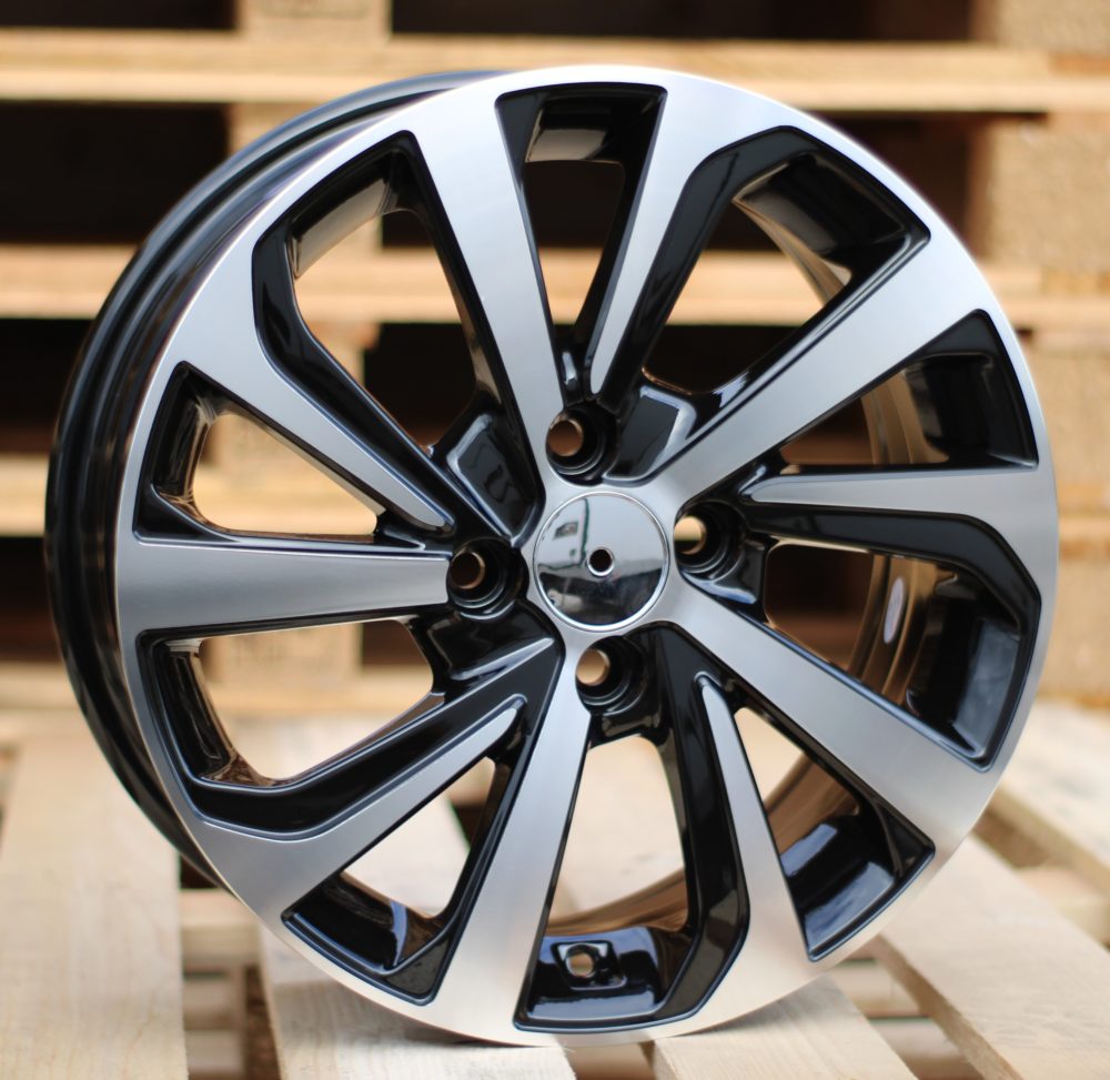 HYUNDAI 6x14 4x100 ET45 54,1 A423 Noir poli