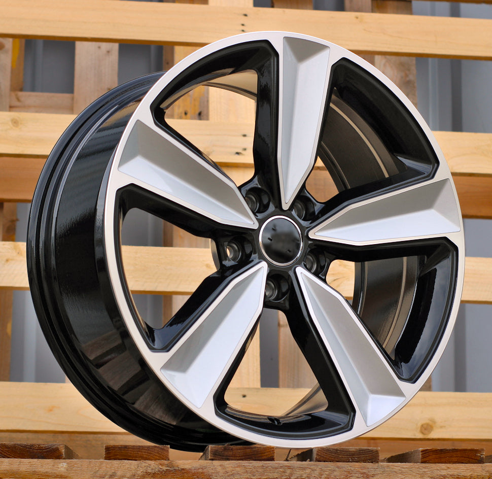 AUDI 8,5x19 5x112 ET32 66,6 A5470 Noir poli
