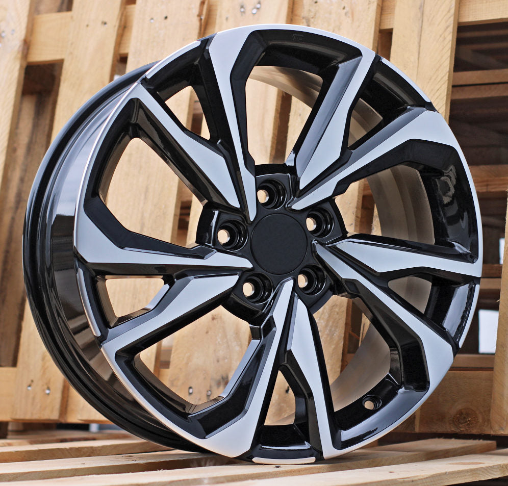 HONDA 7x17 5x114,3 ET45 64,1 A5563 Noir poli
