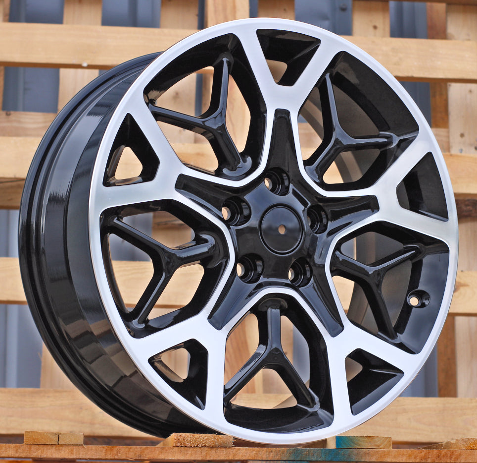 JEEP 8x20 5x127 ET56 71,6 A5807 Noir poli