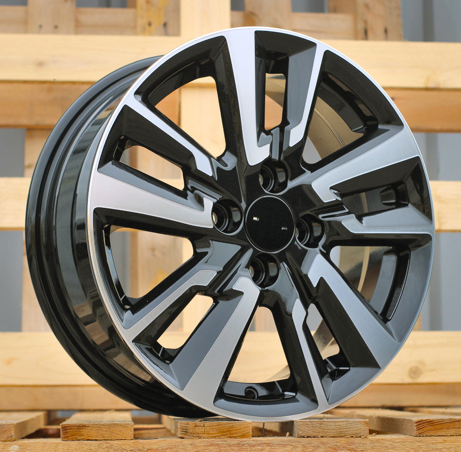 NISSAN 6x15 4x100 ET40 60,1 A5831 Noir poli