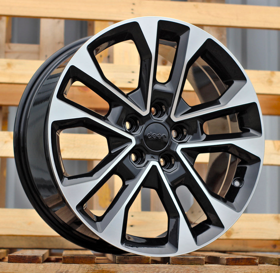 JEEP 8,5x20 5x127 ET50 71,6 A5914 Noir poli