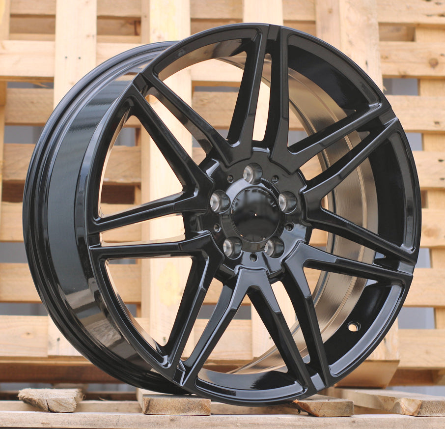 MERCEDES 8x19 5x112 ET45 66,6 A874 Noir brillant