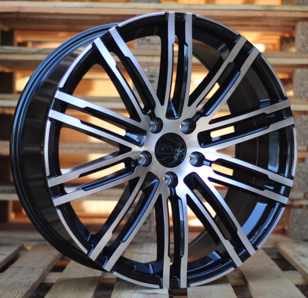 PORSCHE 9,5x19 5x112 ET21 66,6 B1026 Noir poli