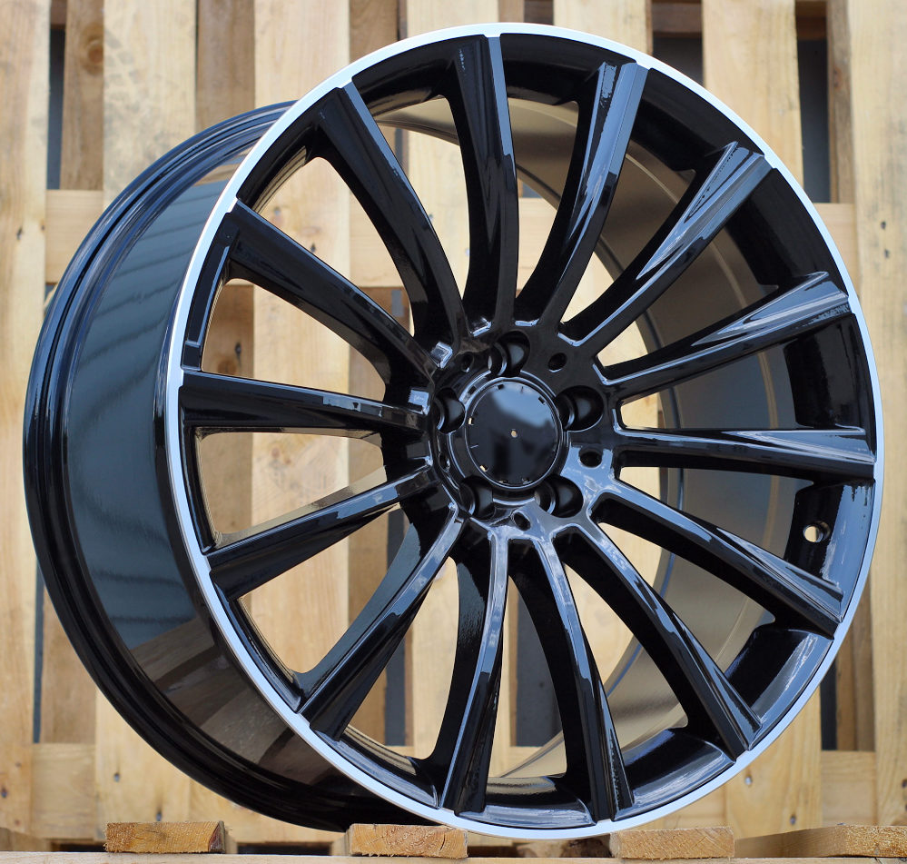 MERCEDES 9x19 5x112 ET45 66,6 B1048 Noir bord poli