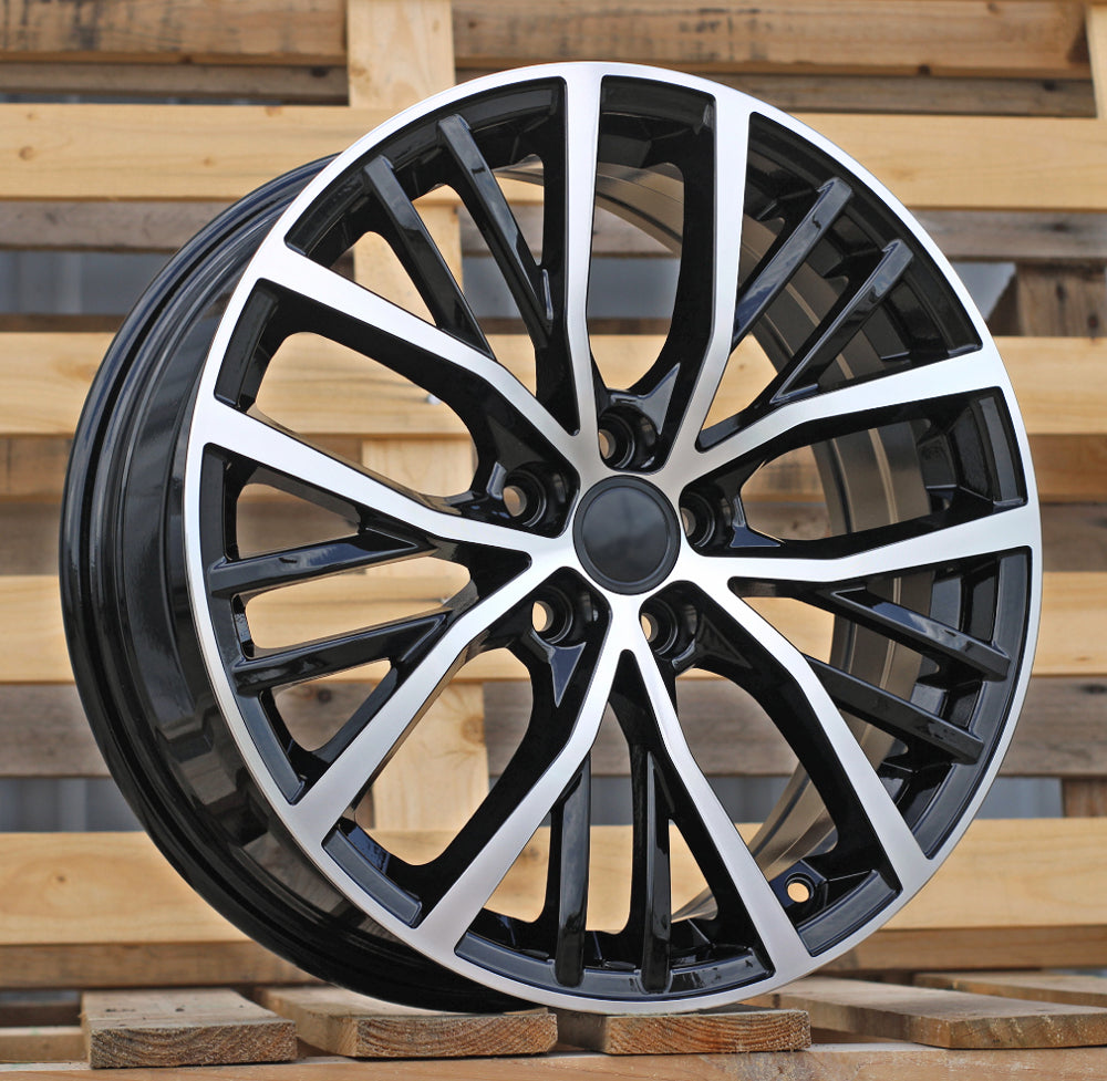 VW 6,5x17 5x100 ET40 57,1 B1179 Noir poli