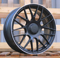 MERCEDES 7,5x17 5x112 ET40 66,6 B1268 Noir semi-mat bord poli
