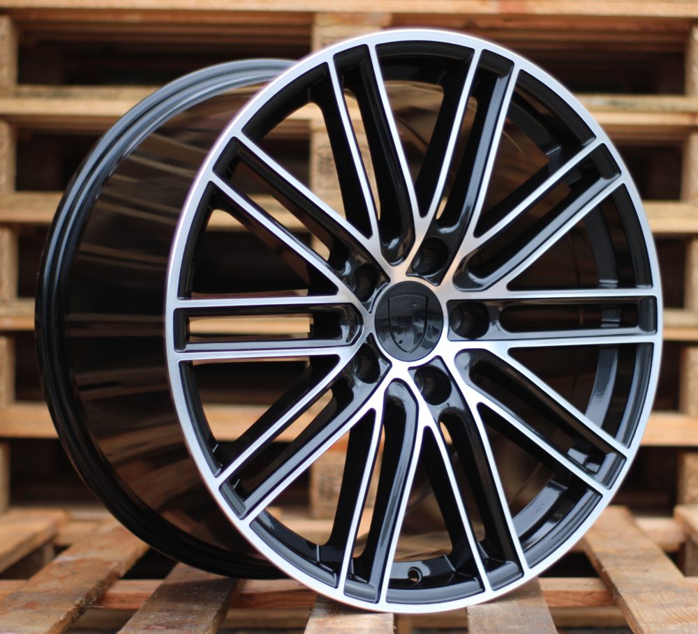 PORSCHE 9x21 5x112 ET26 66,6 B1274 Noir poli