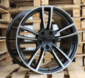 PORSCHE 9,5x21 5x130 ET46 71,6 B1378 Noir poli