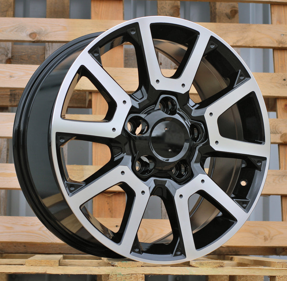 8,5x20 5x150 ET55 110,1 B1380 Noir poli