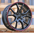 HONDA 8x18 5x114,3 ET45 64,1 B1418 Noir liseré rouge
