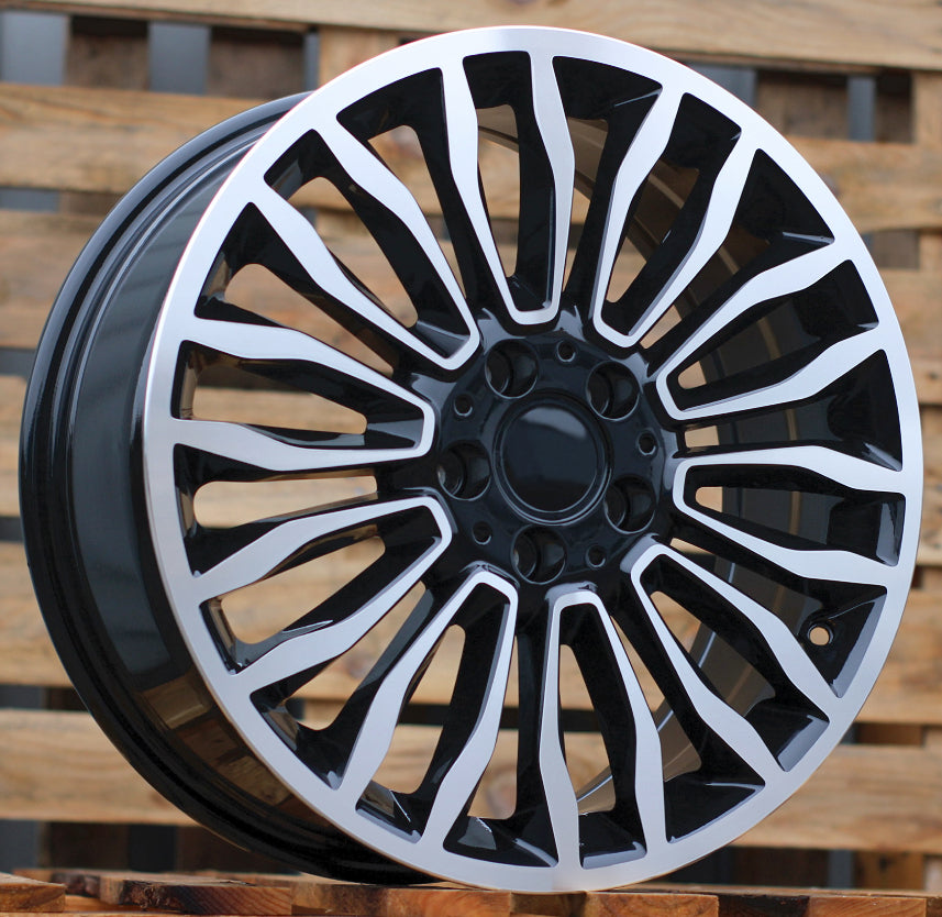 MERCEDES 7,5x18 5x112 ET52 66,6 B1490 Noir poli