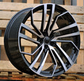 AUDI 8,5x19 5x112 ET35 66,6 B1618 Noir poli