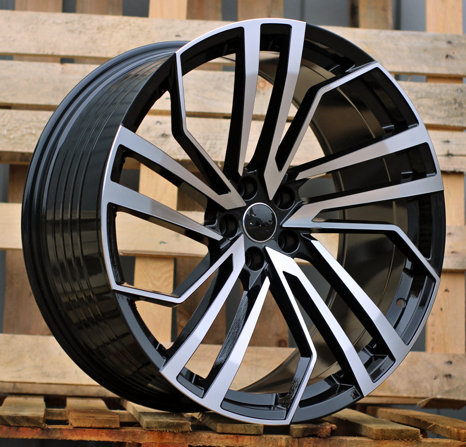 AUDI 8,5x19 5x112 ET35 66,6 B1618 Noir poli