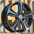 HYUNDAI 6x16 4x100 ET50 54,1 B1627 Noir poli