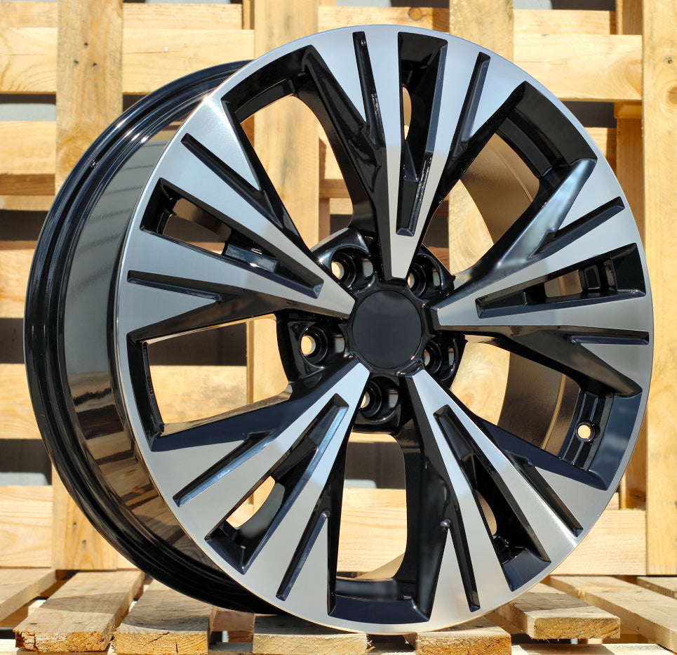 NISSAN 7,5x18 5x114,3 ET40 66,1 B1699 Noir poli