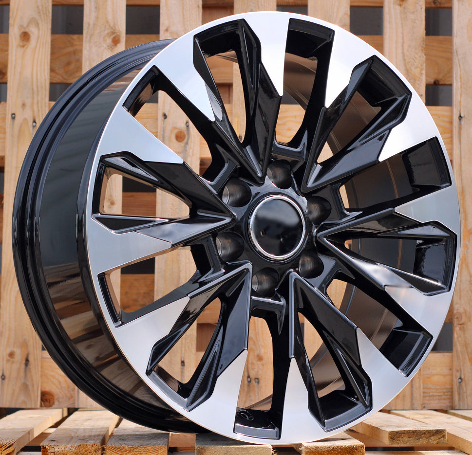 8,5x20 6x139,7 ET20 106,1 B1734 Noir poli