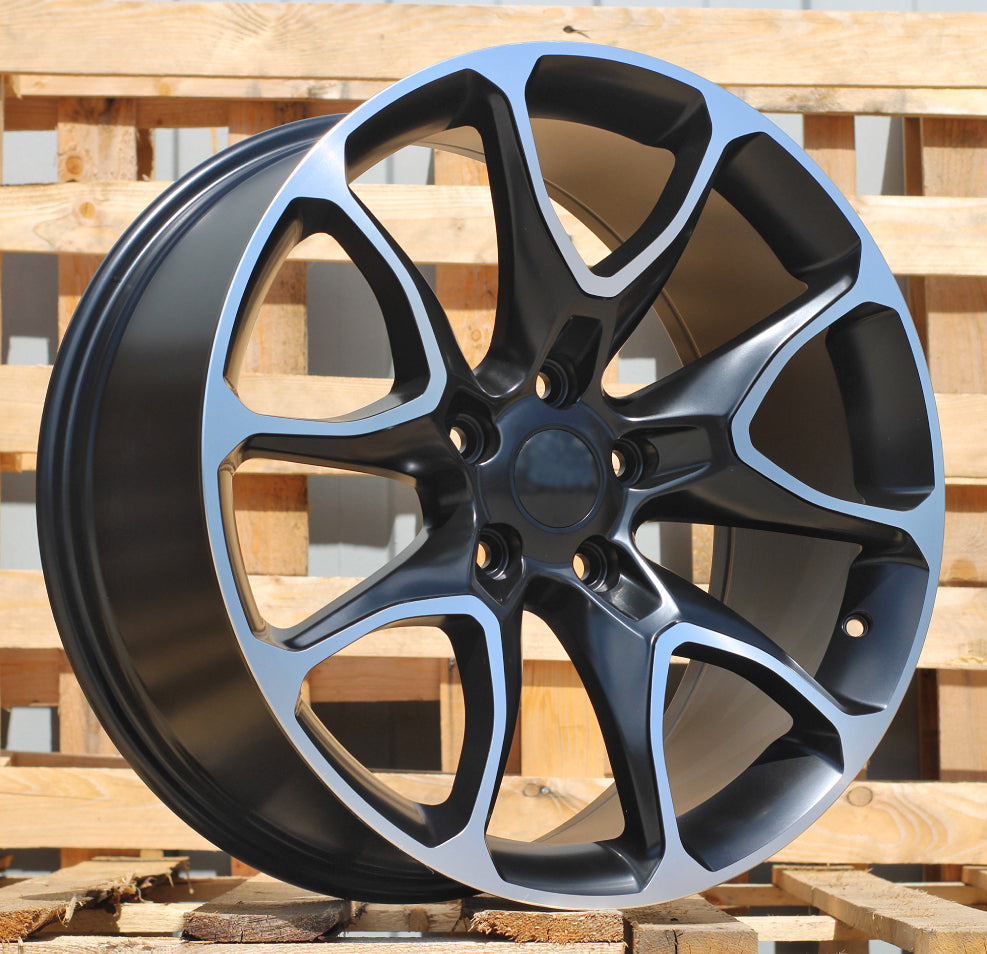 JEEP 9x20 5x127 ET40 71,6 B1790 Noir poli semi-mat