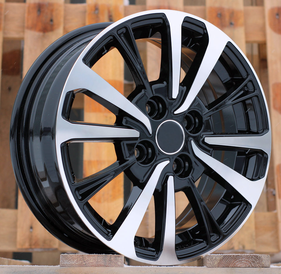 TOYOTA 6x15 4x100 ET40 54,1 B1846 Noir poli