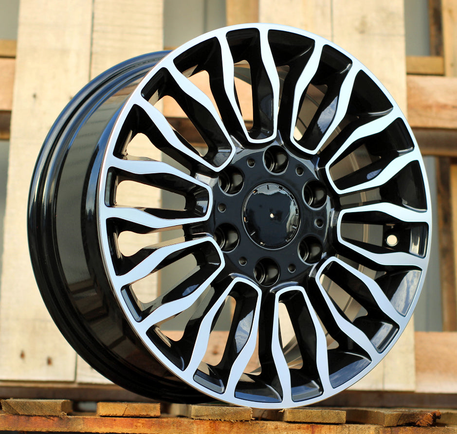 MERCEDES 7x16 6x130 ET50 84,1 B2419 Noir poli