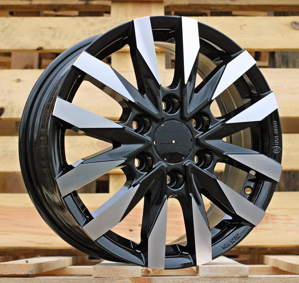 MERCEDES 6,5x16 6x130 ET54 84,1 B3023 Noir poli