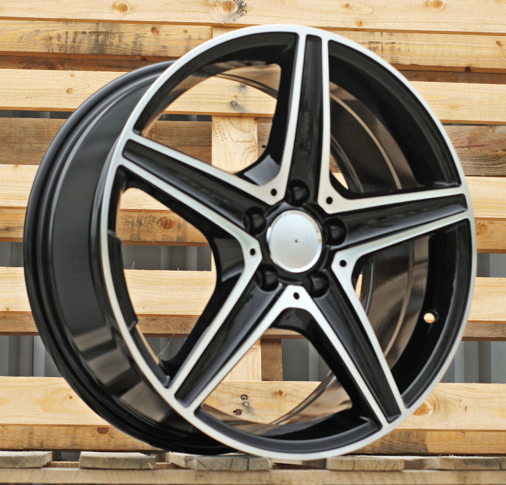 MERCEDES 7,5x18 5x112 ET44 66,6 B5052 Noir poli