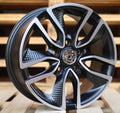 Jante 6,5x15 5x100 ET40 57,1 B5087 Noir poli semi-mat