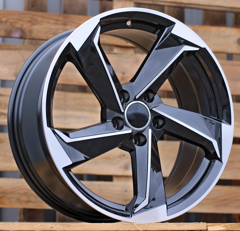AUDI 7,5x17 5x112 ET45 66,6 B5185 Noir poli