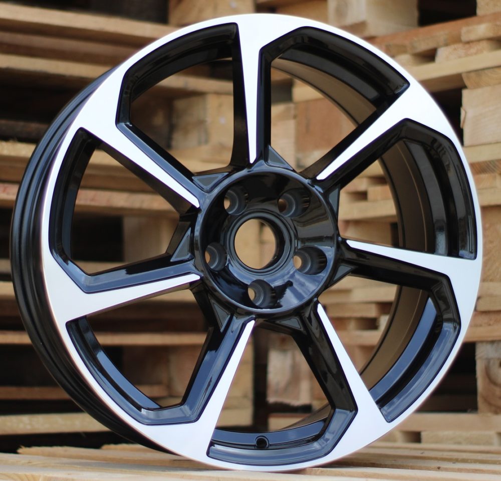 AUDI 8x18 5x112 ET34 57,1 B5213 Noir poli