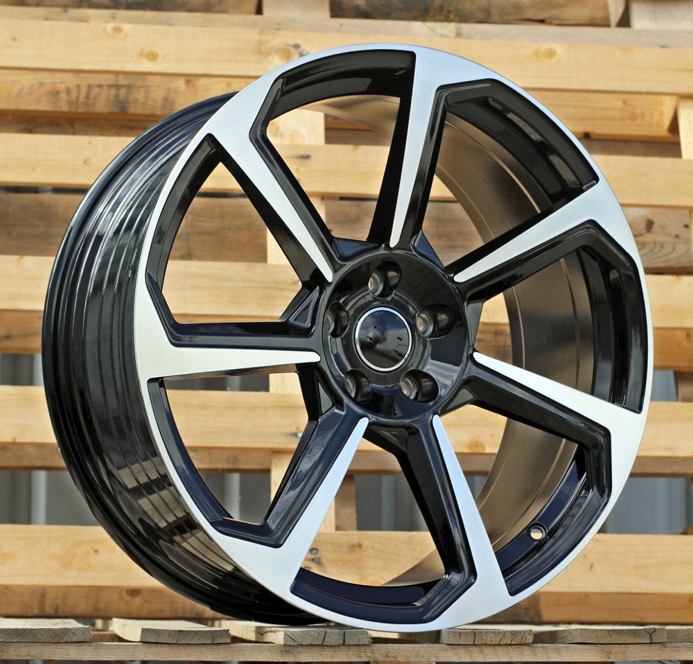 AUDI 8,5x20 5x112 ET30 66,6 B5213 Noir poli
