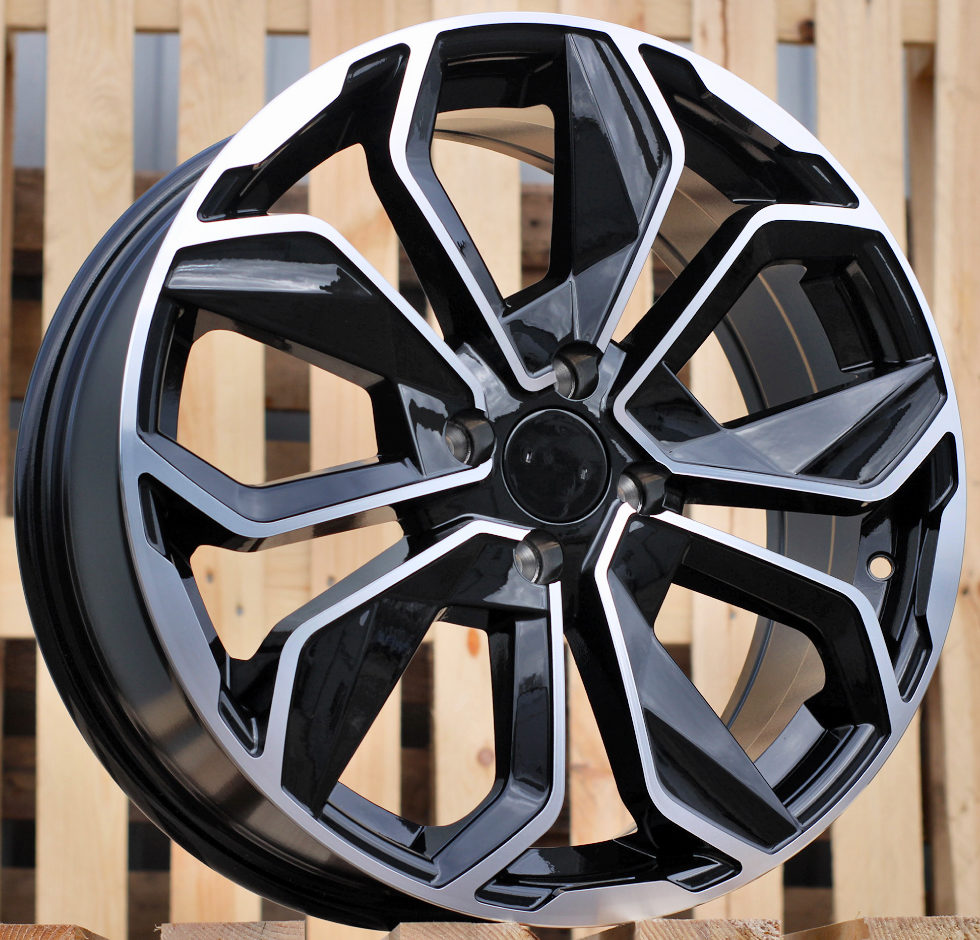 RENAULT 7x17 4x100 ET44 60,1 B5296 Noir poli