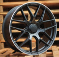 MERCEDES 9,5x20 5x112 ET22 66,6 B5318 Noir semi-mat bord poli