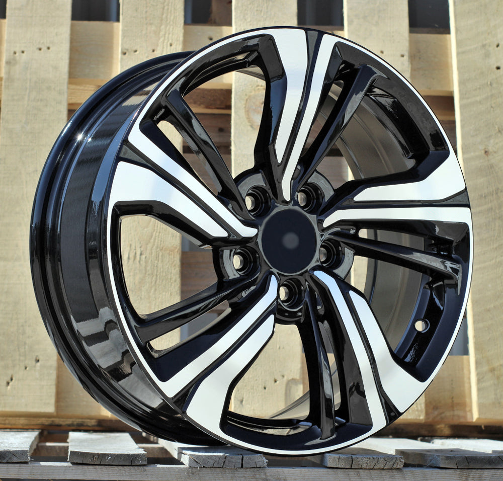 HONDA 7x17 5x114,3 ET45 64,1 B5385 Noir poli
