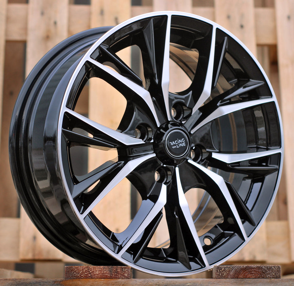 6x14 4x100 ET40 60,1 B5400 Noir poli