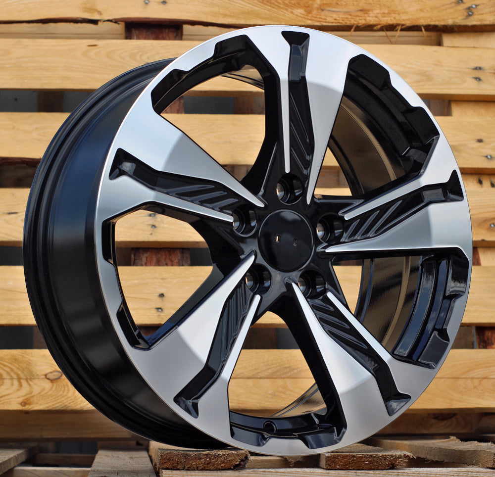 HONDA 7,5x17 5x114,3 ET45 64,1 B5520 Noir poli