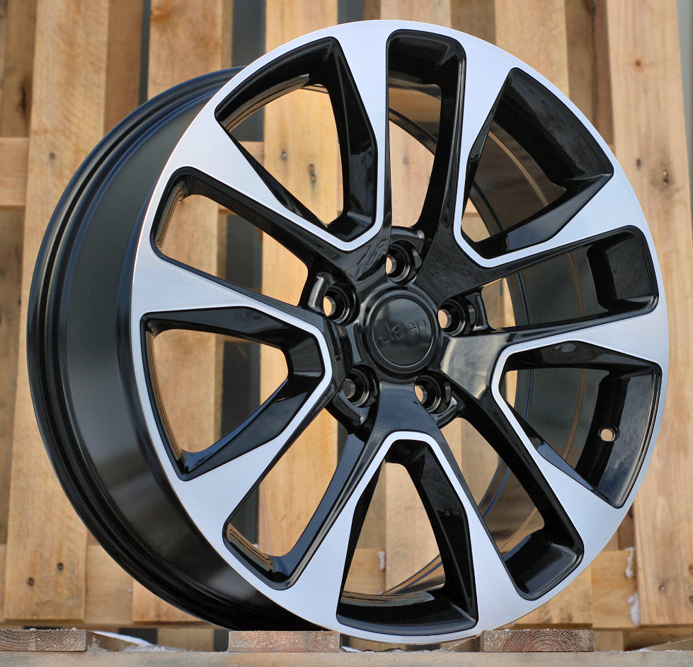 JEEP 8x20 5x127 ET50 71,6 B5536 Noir poli