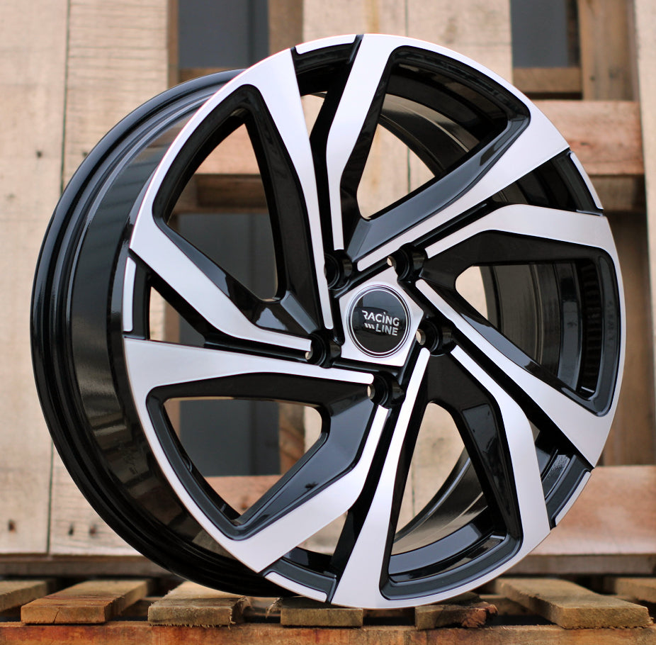 6x15 5x100 ET45 57,1 B5762 Noir poli