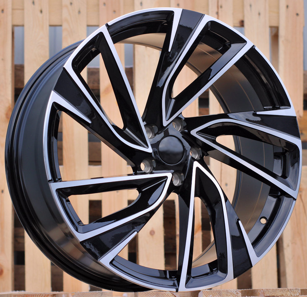 VW 8x19 5x112 ET45 57,1 B5772 Noir poli