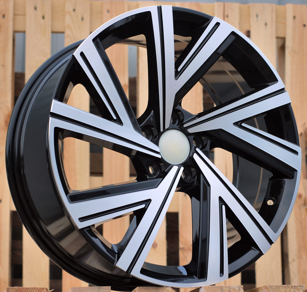 VW 7,5x17 5x100 ET45 57,1 B5805 Noir poli