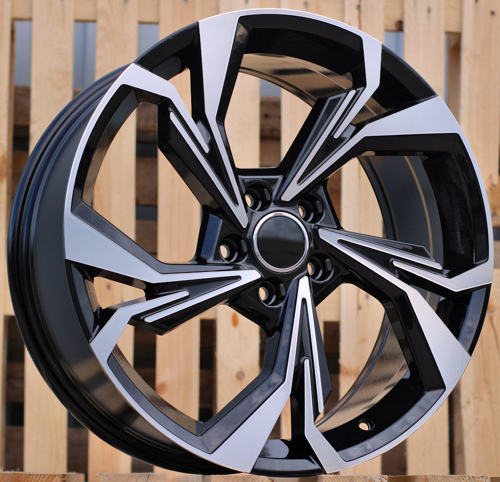 AUDI 8x18 5x112 ET45 66,6 B5893 Noir poli
